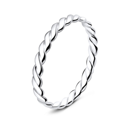 Knot Weave Silver Ring NSR-839